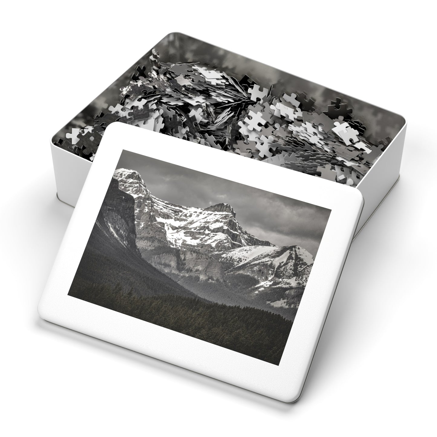 Banff Mountains Jigsaw Puzzle (with Tin) — Icefields Parkway Scenic Puzzle