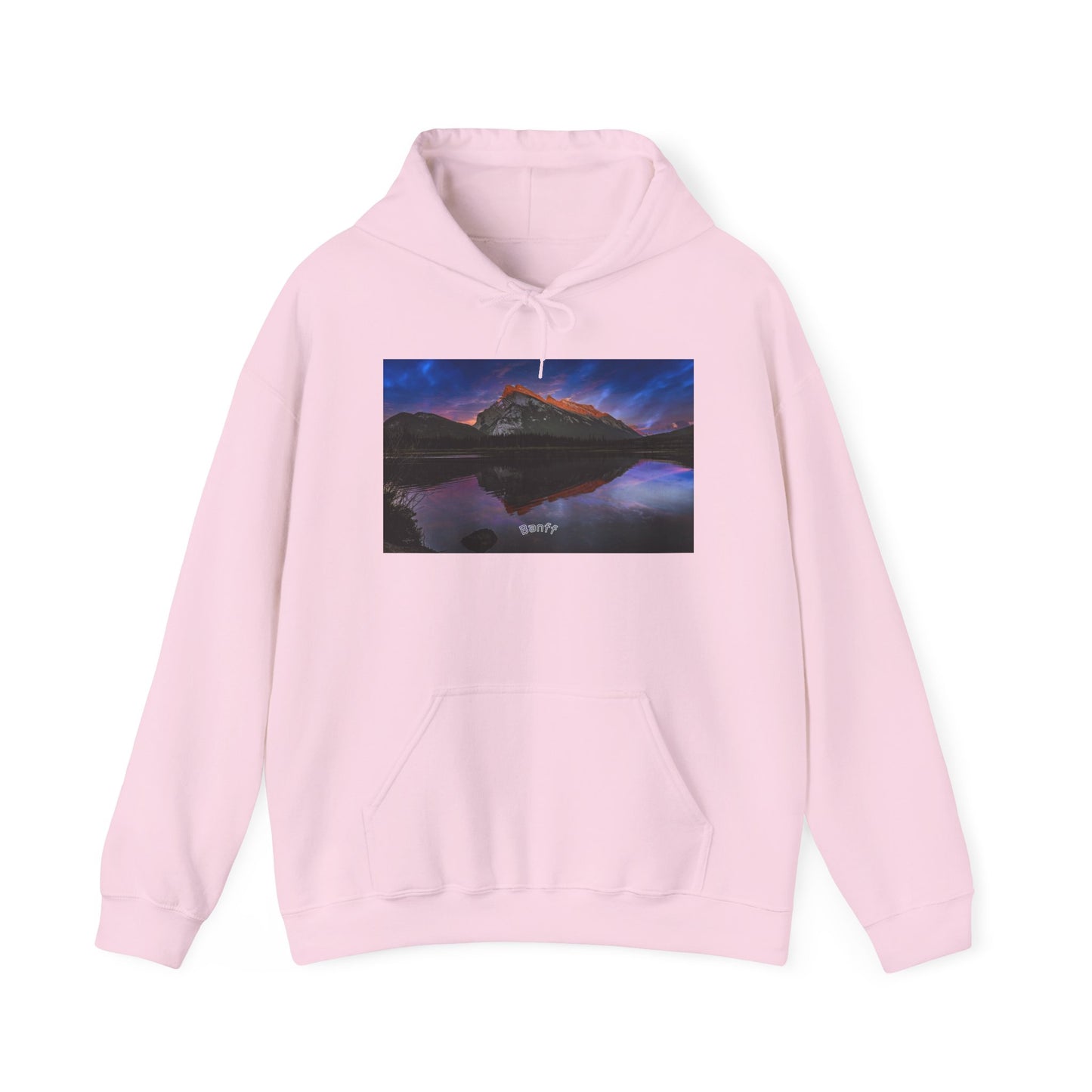 Banff Vermilion Lake Sunset Hoodie | Mountain Reflection Poster Design