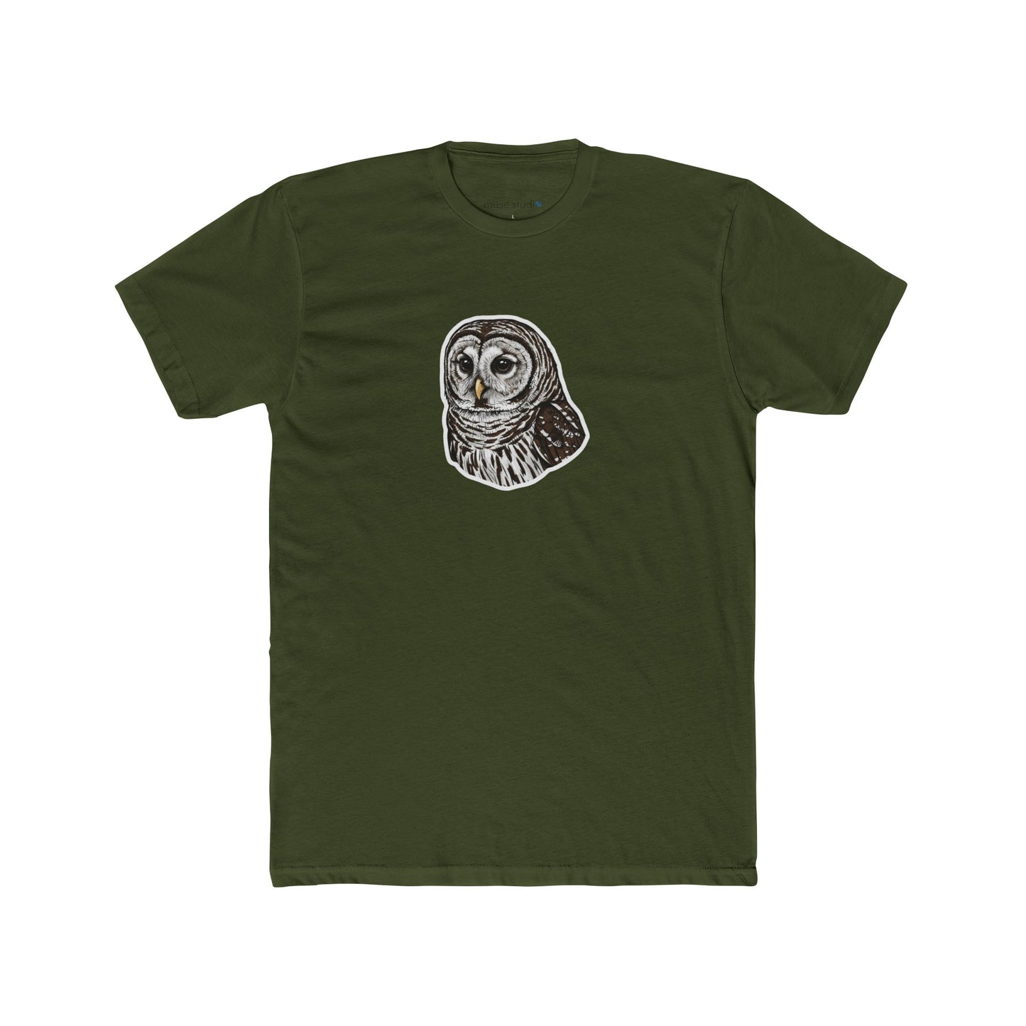 Barred Owl Illustration Tee — Wildlife Lover Gift
