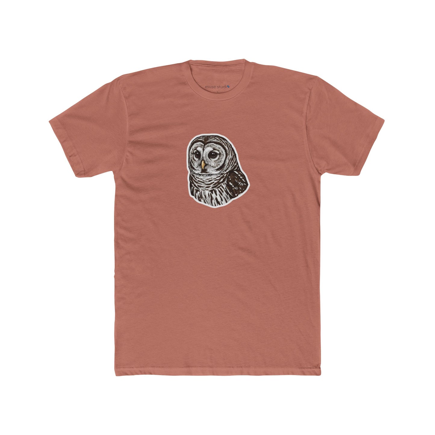 Barred Owl Illustration Tee — Wildlife Lover Gift