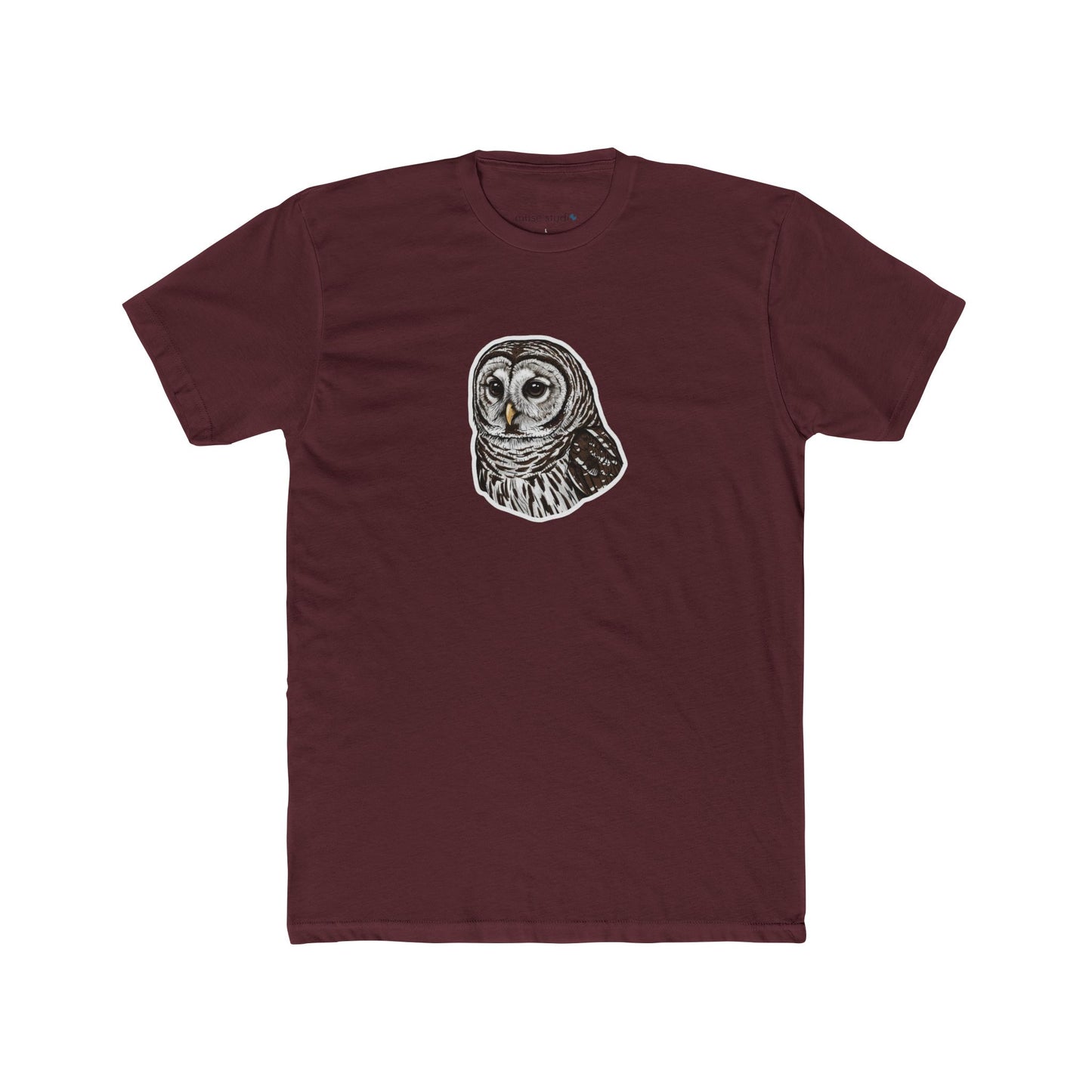 Barred Owl Illustration Tee — Wildlife Lover Gift