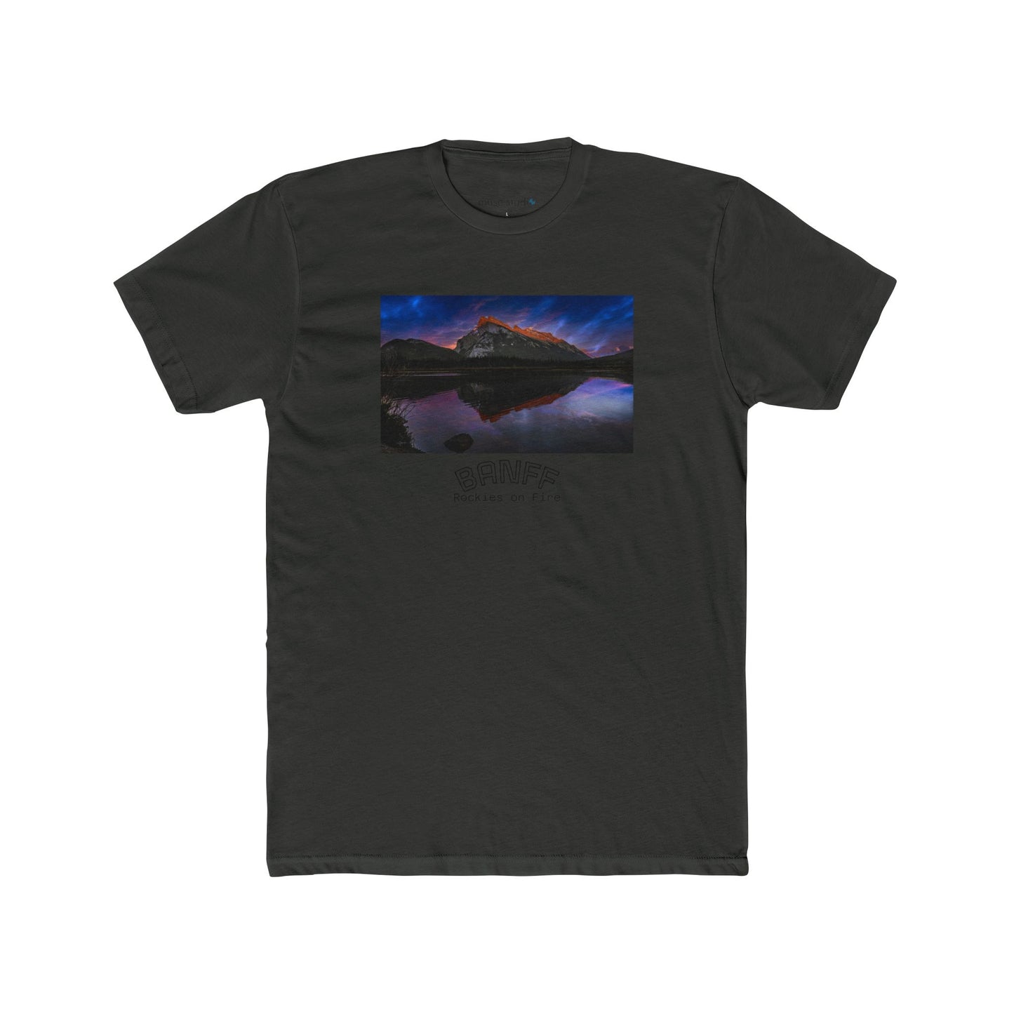 Banff Vermilion Lake Sunset Tee — Mountain Reflection Poster Design
