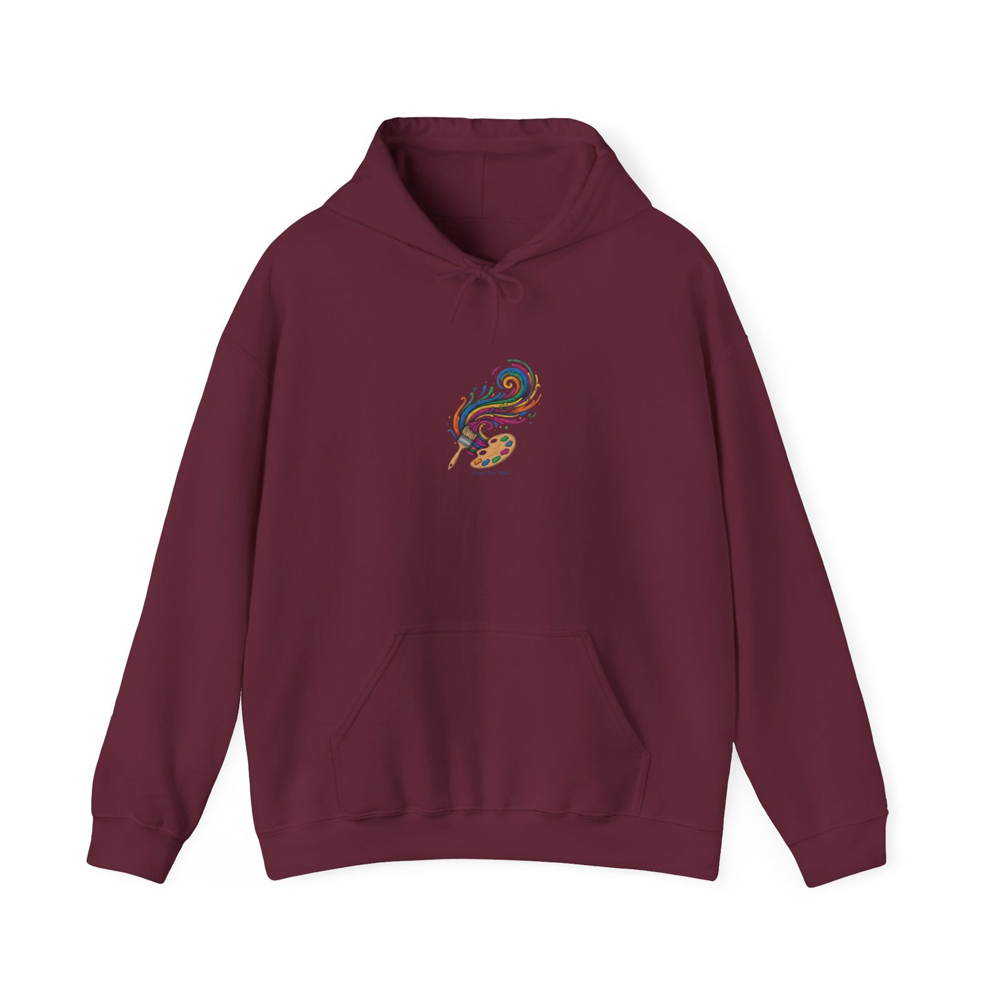 Artist Paintbrush & Palette Hoodie — Cozy Creative Sweatshirt