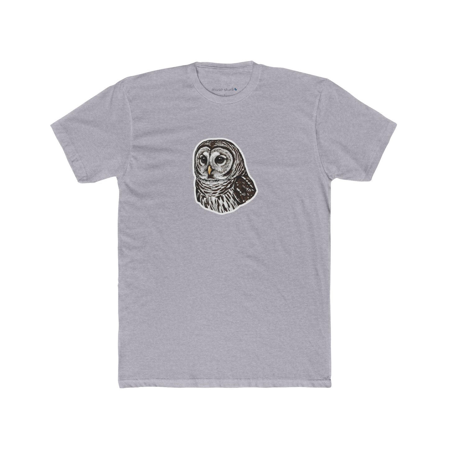 Barred Owl Illustration Tee — Wildlife Lover Gift