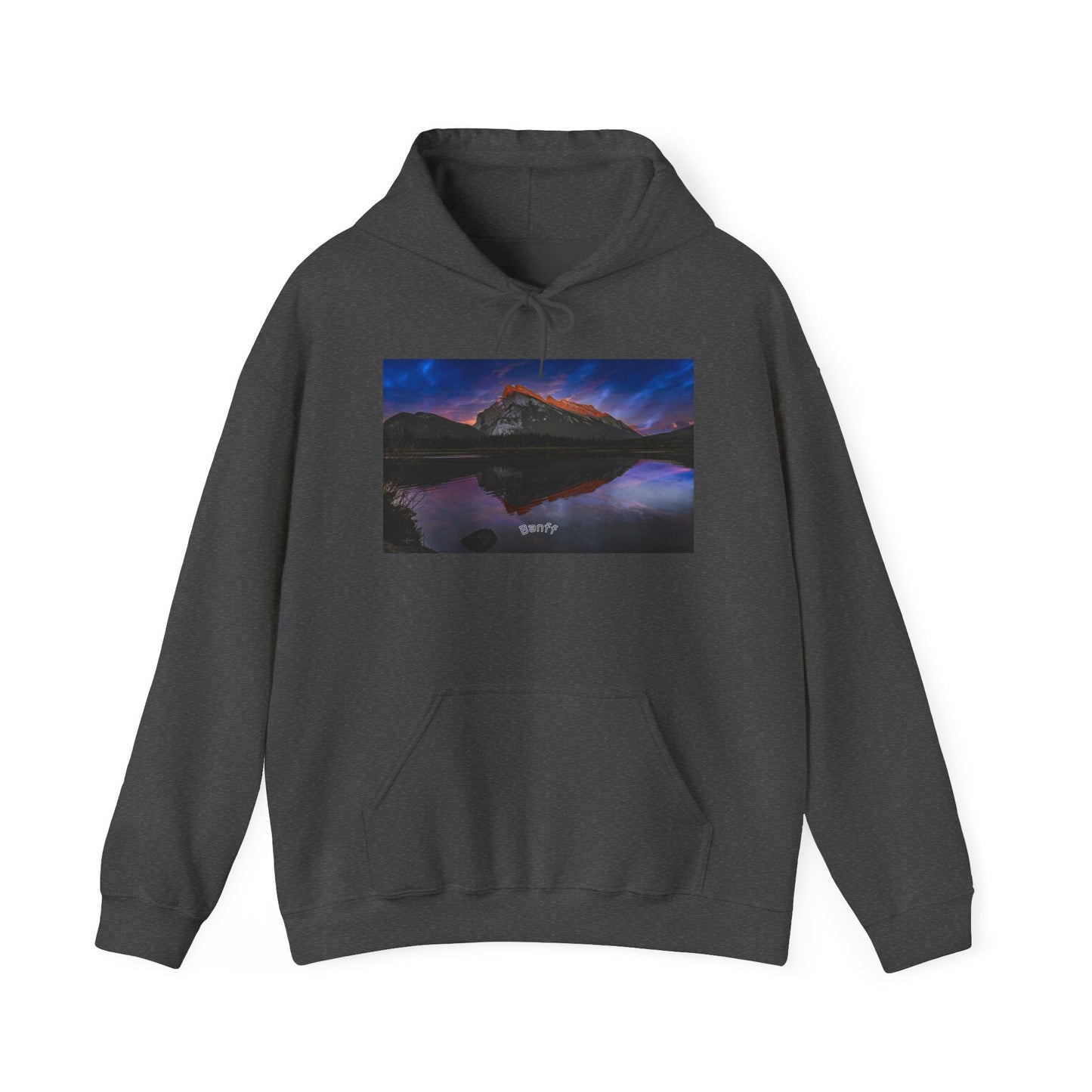 Banff Vermilion Lake Sunset Hoodie | Mountain Reflection Poster Design