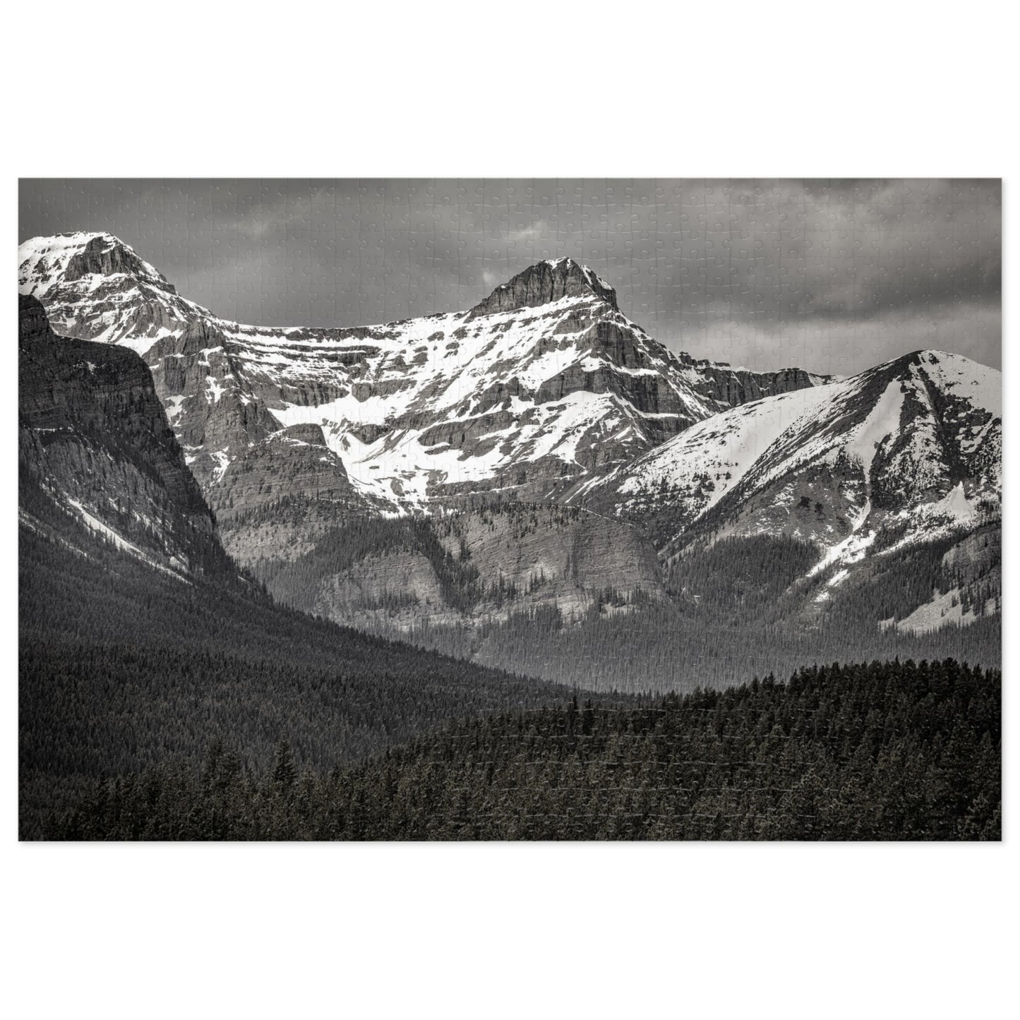 Banff Mountains Jigsaw Puzzle (with Tin) — Icefields Parkway Scenic Puzzle