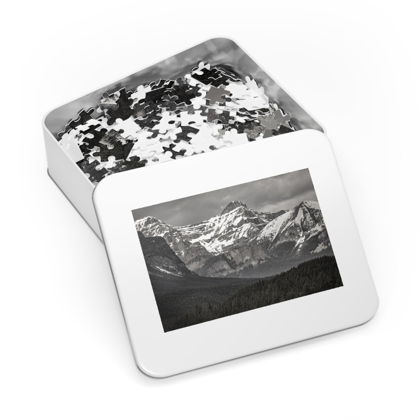 Banff Mountains Jigsaw Puzzle (with Tin) — Icefields Parkway Scenic Puzzle
