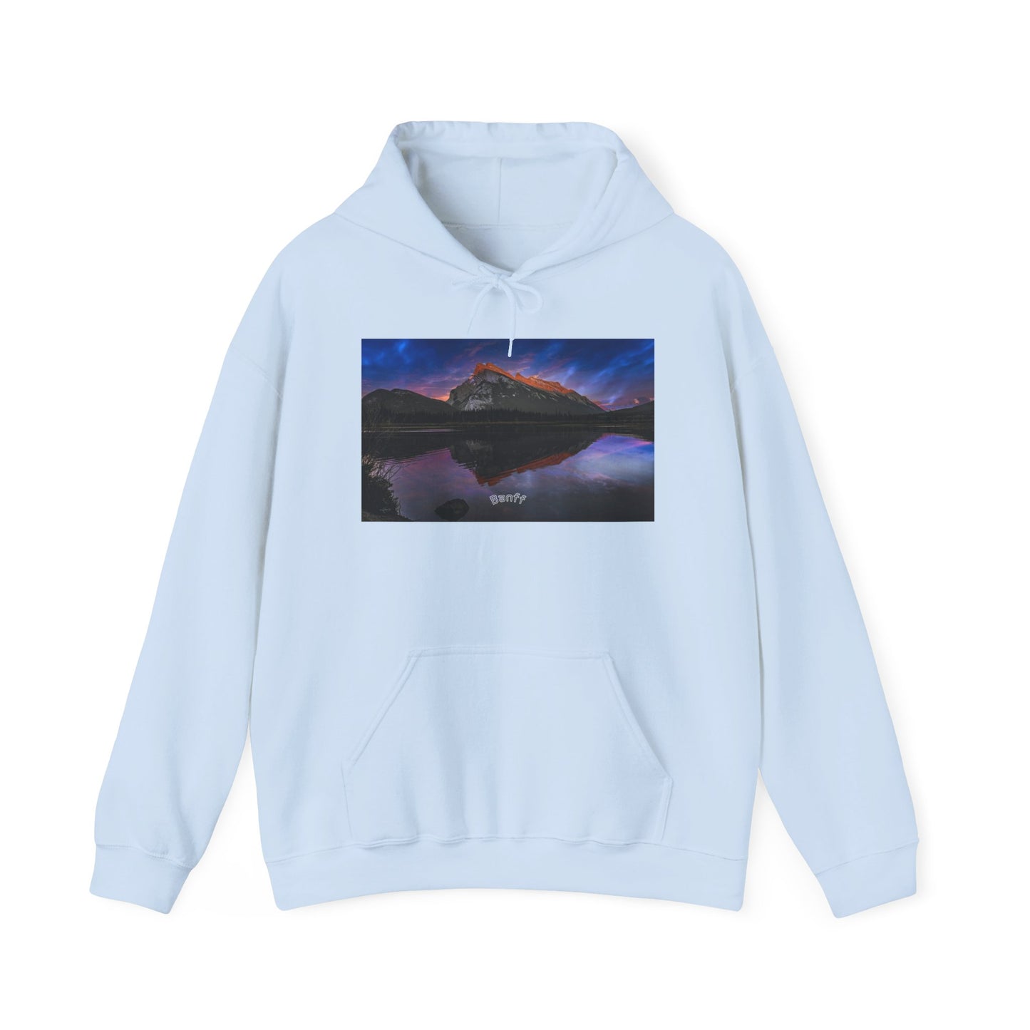 Banff Vermilion Lake Sunset Hoodie | Mountain Reflection Poster Design