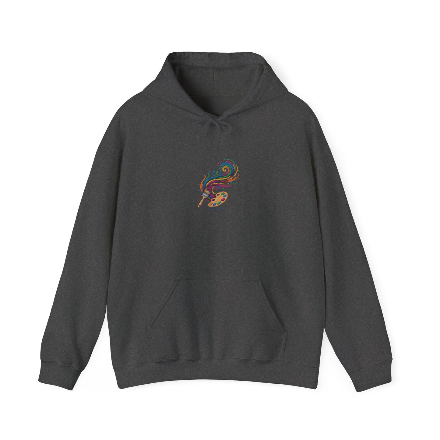 Artist Paintbrush & Palette Hoodie — Cozy Creative Sweatshirt
