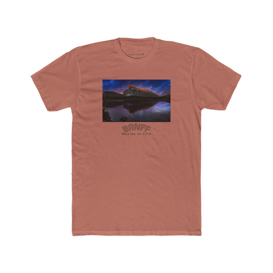 Banff Vermilion Lake Sunset Tee — Mountain Reflection Poster Design