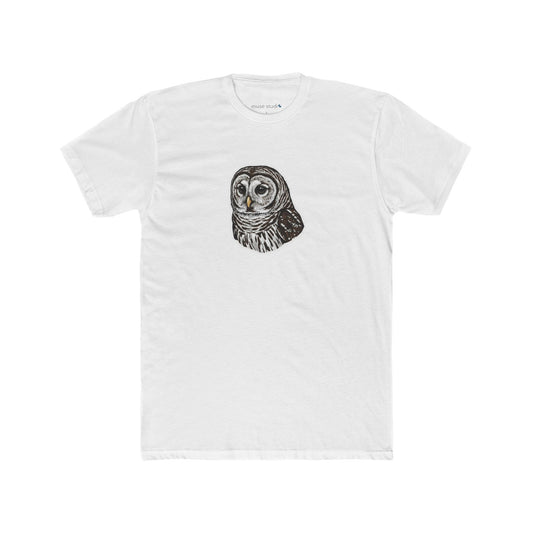 Barred Owl Illustration Tee — Wildlife Lover Gift