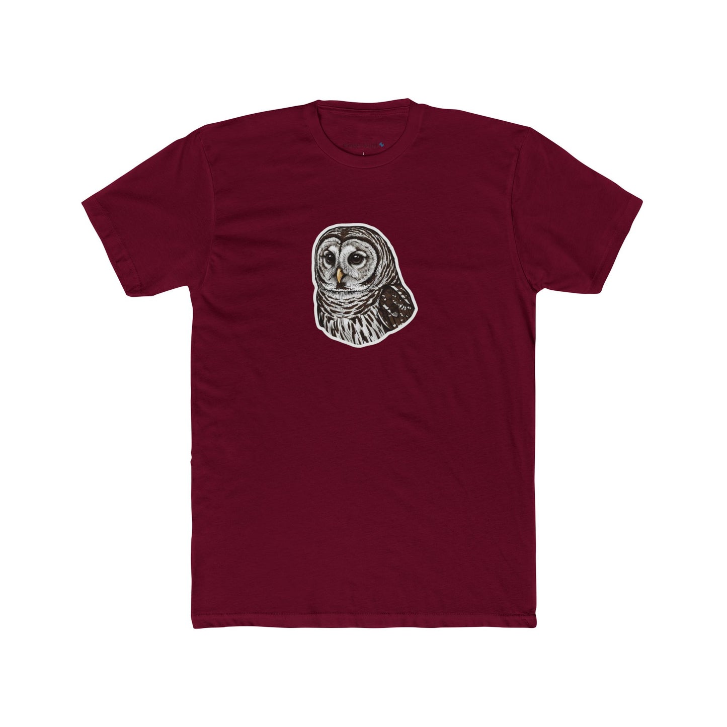 Barred Owl Illustration Tee — Wildlife Lover Gift