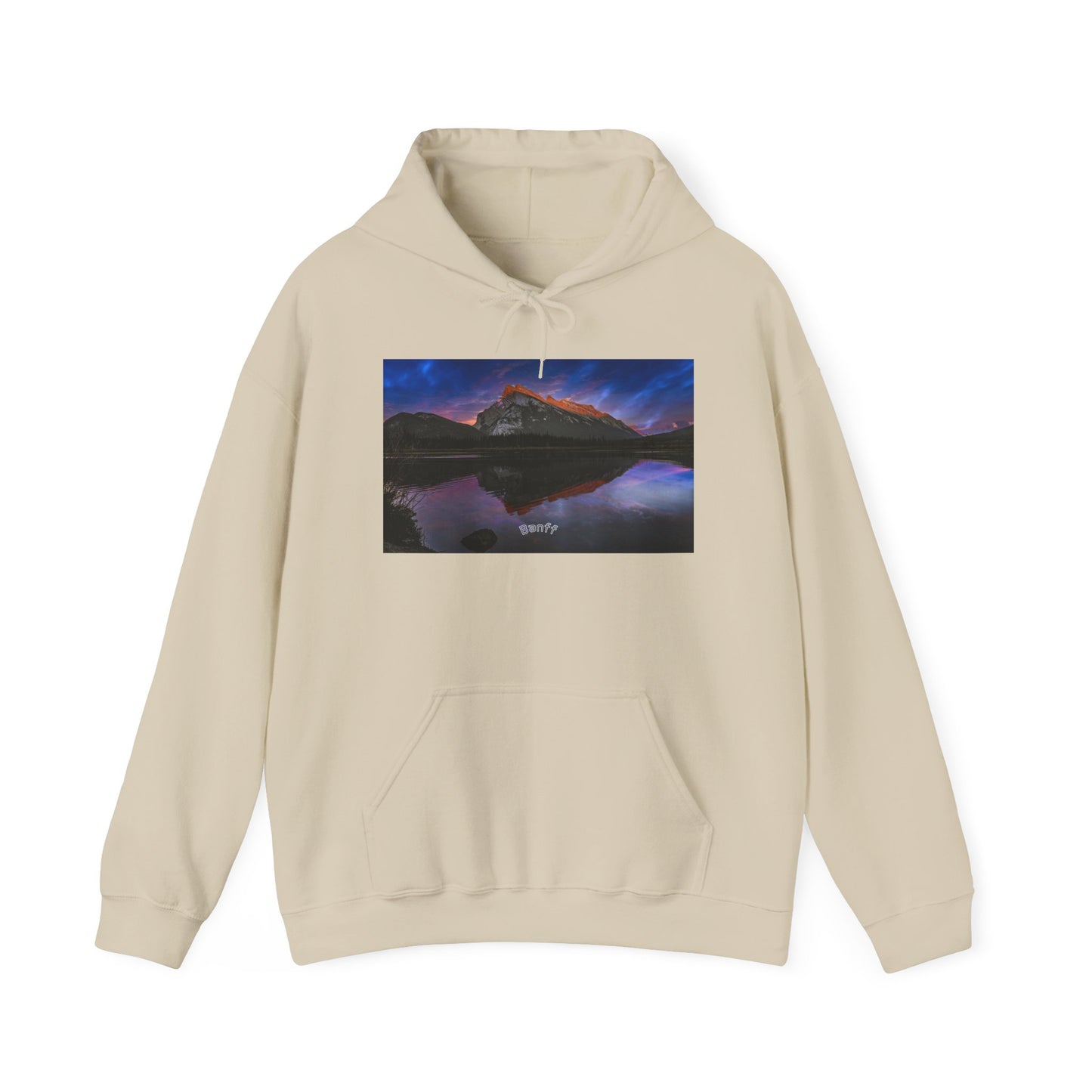 Banff Vermilion Lake Sunset Hoodie | Mountain Reflection Poster Design