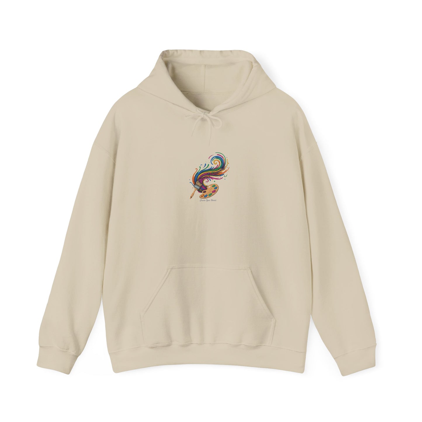 Artist Paintbrush & Palette Hoodie — Cozy Creative Sweatshirt